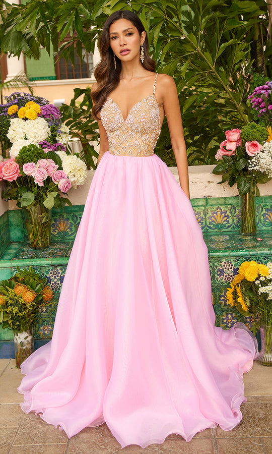 Ava Presley 47243 - Beaded Bodice Couture Ballgown