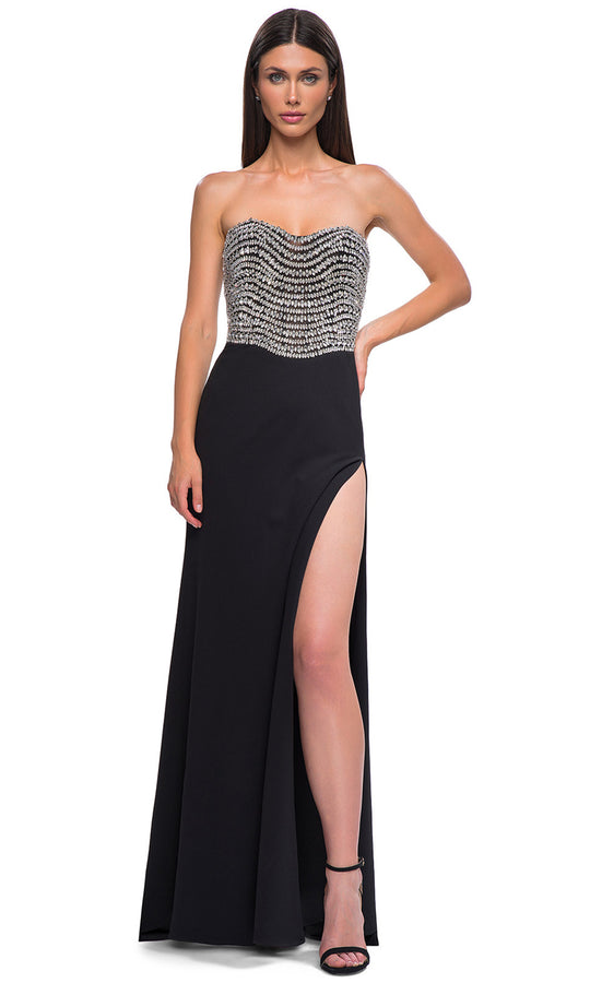 La Femme 32910 - Sweetheart Neck Strapless Prom Gown