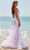Blush by Alexia Designs 12113 - Plunging V-Neck Godets Prom Gown Prom Dresses