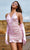 Blush by Alexia Designs 20576 - Ruched Ruffle Trim Cocktail Dress Special Occasion Dress 0 / Pink