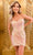 Blush by Alexia Designs 20583 - Sweetheart Sequin Cocktail Dress Special Occasion Dress 0 / Peach