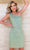 Blush by Alexia Designs 20584 - Stripe Sequin Cocktail Dress Special Occasion Dress 0 / Sage