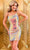Blush by Alexia Designs 20591 - Lattice Sequin Cocktail Dress Special Occasion Dress 0 / Iridescent Lilac