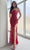 Blush by Alexia Designs 91003 - Straight-Across Paillette Prom Gown Prom Dresses 0 / Crimson Red