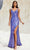Blush by Alexia Designs 91044 - Cut Glass Deep V-Neck Prom Gown Prom Dresses 0 / Purple