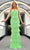 Blush by Alexia Designs 91046 - Sequined Scoop Neck Prom Gown Prom Dresses 0 / Apple Green