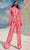 Blush by Alexia Designs 91047 - V-Neck Paillette-Detailed Pantsuit Formal Pantsuits 0 / Fuchsia