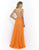 Blush by Alexia Designs 9935 - Sleeveless Halter Evening Gown Prom Dresses 4 / Persimmon