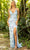 Butterfly Appliqued Sheath Prom Gown 3901 Prom Dresses 000 / Powder Blue