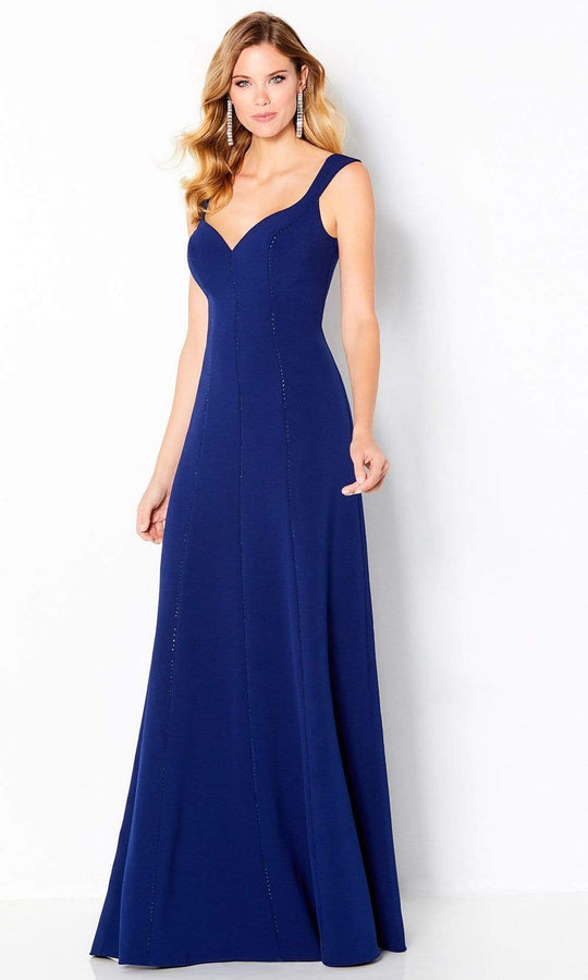 Cameron Blake - 220642 Sleeveless Beaded Seam A-Line Gown