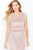 Cameron Blake 120610 - Beaded Lace Column Evening Dress Evening Dresses 10 / Dark Gray