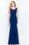 Cameron Blake - 120621 Beaded Sleeveless Long Dress Evening Dresses 6 / Dark Mink