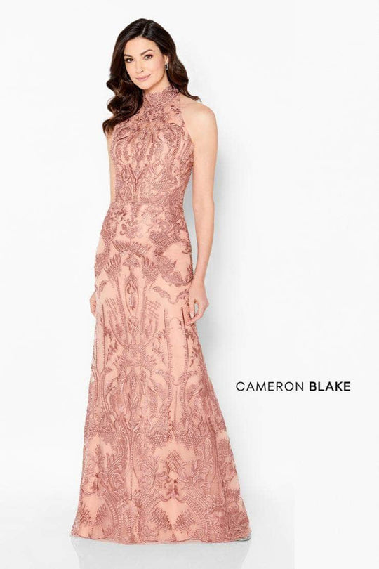 Cameron Blake - 220645 High Halter Embroidered Mother of the Bride Dress