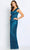 Cameron Blake CB107 - Lace Cap Sleeve Evening Gown Evening Dresses 12 / Pewter