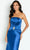 Cameron Blake CB134 - Pleated Bodice Mermaid Evening Gown Evening Dresses 12 / Sapphire