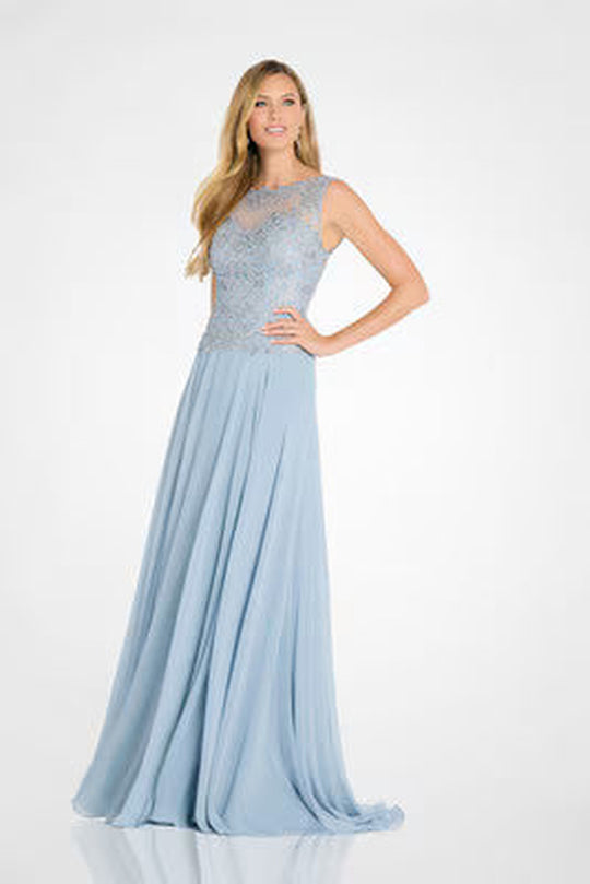 Cameron Blake CB138 - Embroidered Bodice Evening Dress