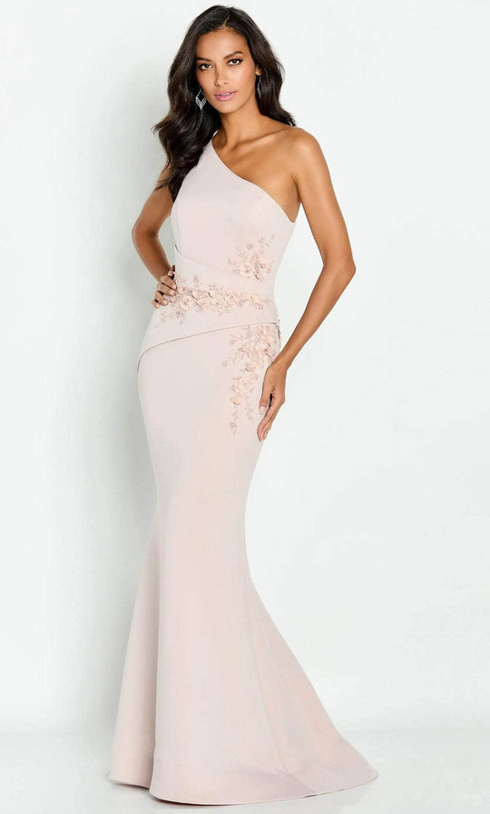 Cameron Blake CB142 - Asymmetric Embroidered Mother of the Bride Dress
