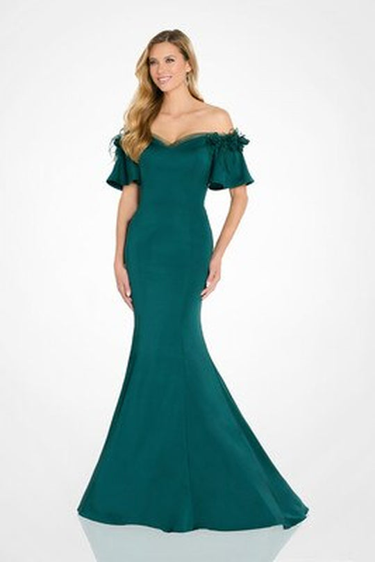 Cameron Blake CB146 - Ruffled Sleeve Mermaid Mother of the Bride Dress