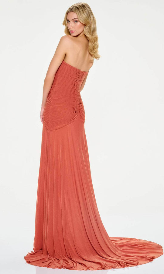 Cameron Blake CB202 - Strapless Ruched A-line Gown