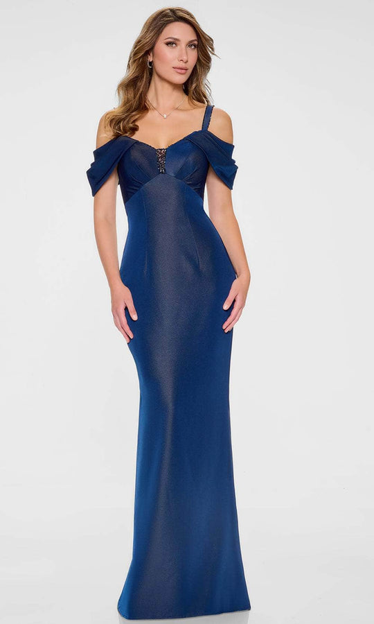 Cameron Blake CB214 - Sweetheart Iridescent Sheath Gown
