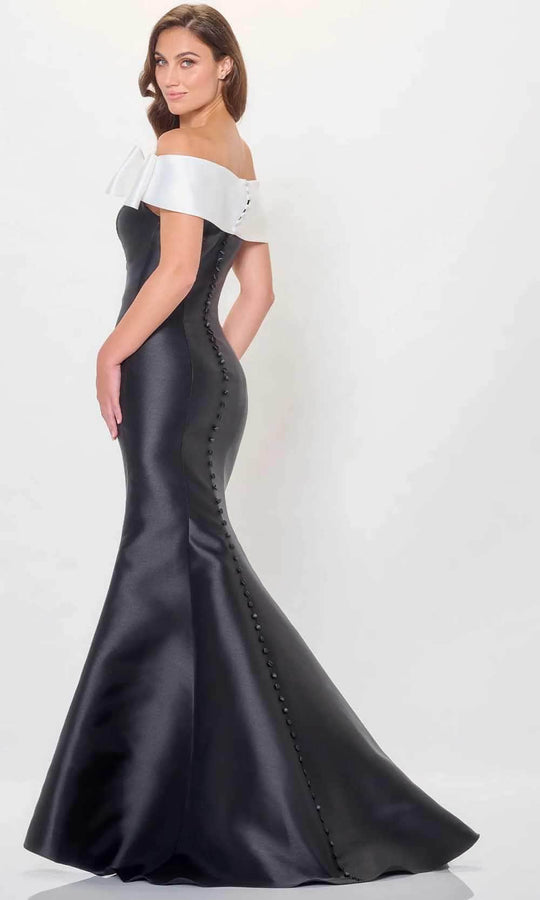 Cameron Blake CB3247 - Bow Off Shoulder Evening Gown