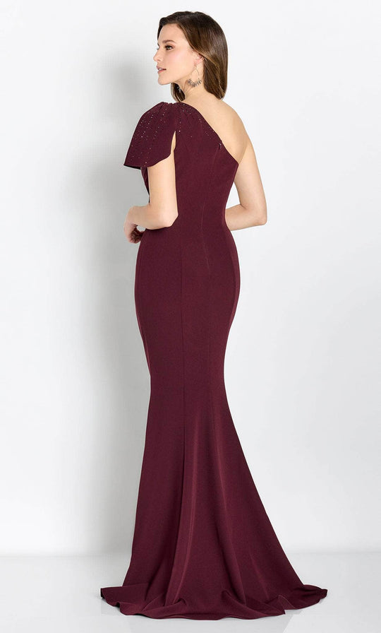 Cameron Blake CB752 - Draped Asymmetric Evening Gown