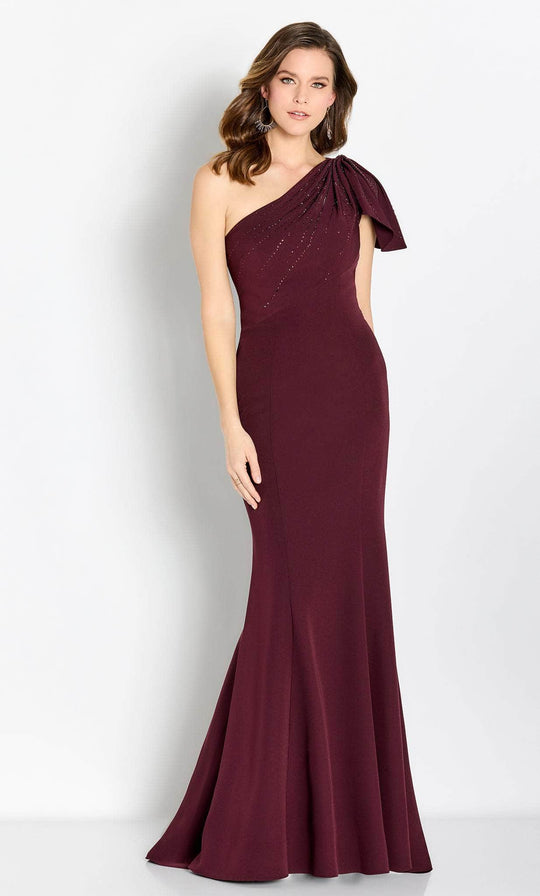 Cameron Blake CB752 - Draped Asymmetric Evening Gown