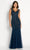 Cameron Blake CB754 - Embellished Mermaid Evening Gown Special Occasion Dress 4 / Navy