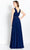Cameron Blake CB756 - Draped Shoulder Evening Gown Special Occasion Dress