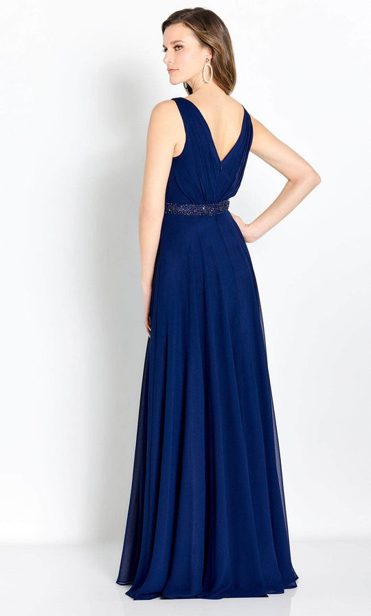 Cameron Blake CB756 - Draped Shoulder Evening Gown