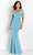Cameron Blake CB758 - Cutout Accent Evening Gown Special Occasion Dress 4 / Light Turquoise