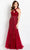 Cameron Blake CB759 - Bow Cutout Evening Gown Special Occasion Dress 4 / Wine
