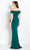 Cameron Blake CB761 - Draped Off Shoulder Evening Gown Special Occasion Dress