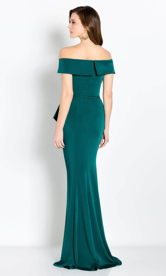 Cameron Blake CB761 - Draped Off Shoulder Evening Gown