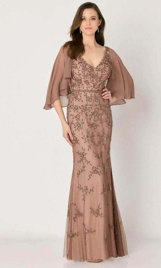 Cameron Blake CB783 - Cape Sheath Evening Dress