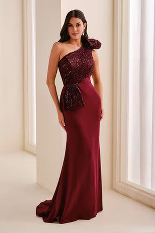 Cameron Blake CB784 - Sequin Bodice Evening Dess