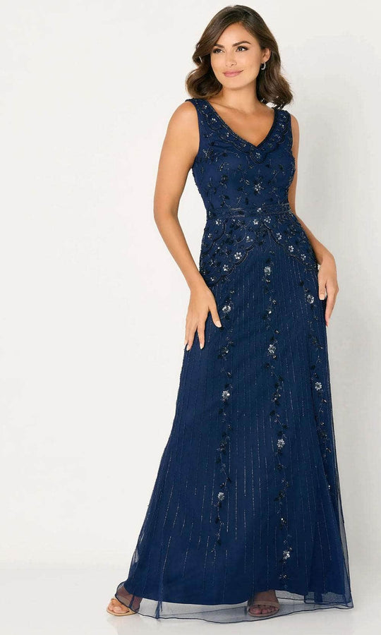 Cameron Blake CB793 - Short Sleeve Embellished Evening Dress
