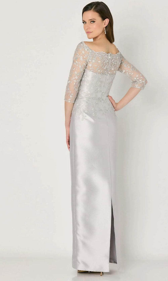 Cameron Blake CB795 - Lace Quarter Sleeve Evening Dress