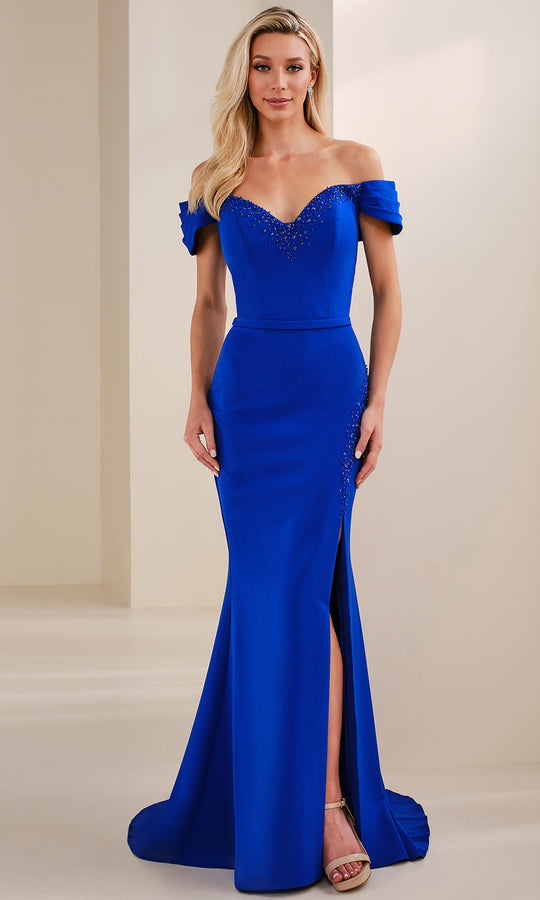 Cameron Blake CB906 - Beaded Sweetheart Sheath Gown