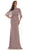 Cape Style Sheath Evening Gown  MV1130 Mother of the Bride Dresses 4 / Taupe