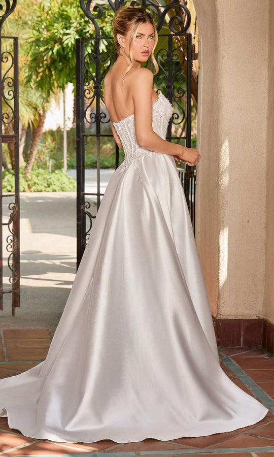 Ladivine CC511W - Embroidered Corset Mikado Bridal Dress