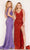 Cecilia Couture 1594 - Fringe Detail Sequin Evening Dress Evening Dresses 2 / Lavender