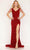 Cecilia Couture 1594 - Fringe Detail Sequin Evening Dress Evening Dresses 2 / Red