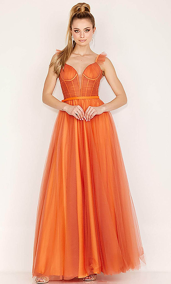 Cecilia Couture 163 - Sleeveless A-line Prom Dress Prom Dresses 6 / Copper