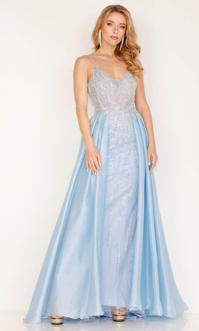 Cecilia Couture 170 - Sleeveless Sequin Embellished Prom Dress Special Occasion Dress 6 / Dusty Blue