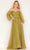 Cecilia Couture 181 - V-neck Dress Winter Formals and Balls 6 / Olive