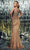 Chic and Holland AF330097 - One Sleeve Sequin Embellished Prom Gown Prom Dresses