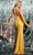Chic and Holland AF330154 - Cowl Neck Shimmer Prom Dress Prom Dresses