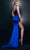Chic and Holland HC002 - Beaded Trim Cowl Prom Dress Prom Dresses