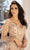 Chic and Holland HF1607 - Beaded Long Sleeve Prom Gown Evening Dresses 16 / Champagne